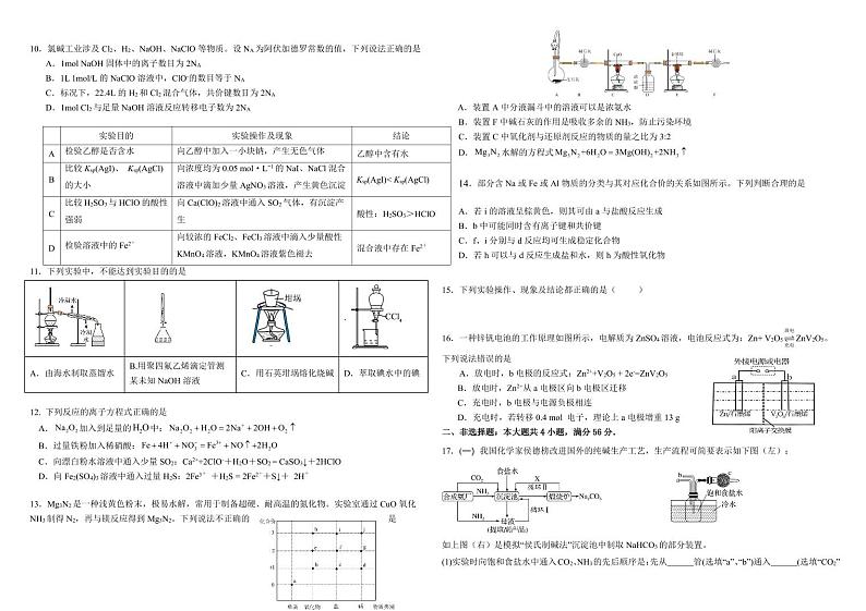 广东省东莞外国语学校2024-2025学年高三上学期11月期中考试 化学试题（PDF版，含答案）第2页