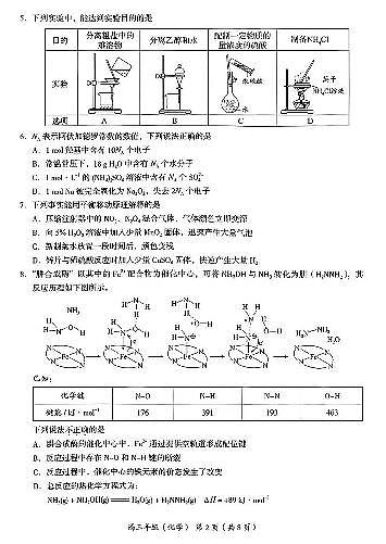 2024年北京海淀区高三（上）期中化学试题及答案02