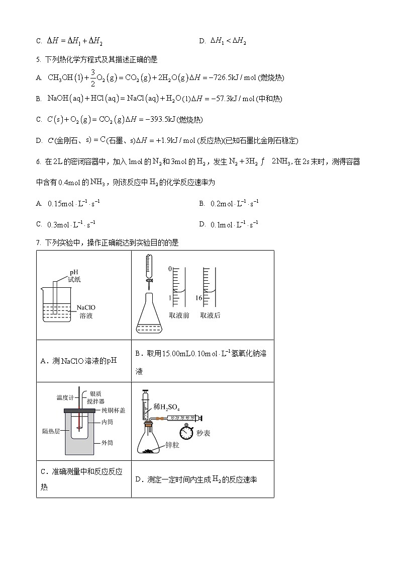 广西壮族自治区河池市十校联考2024-2025学年高二上学期10月月考化学试题无答案第2页