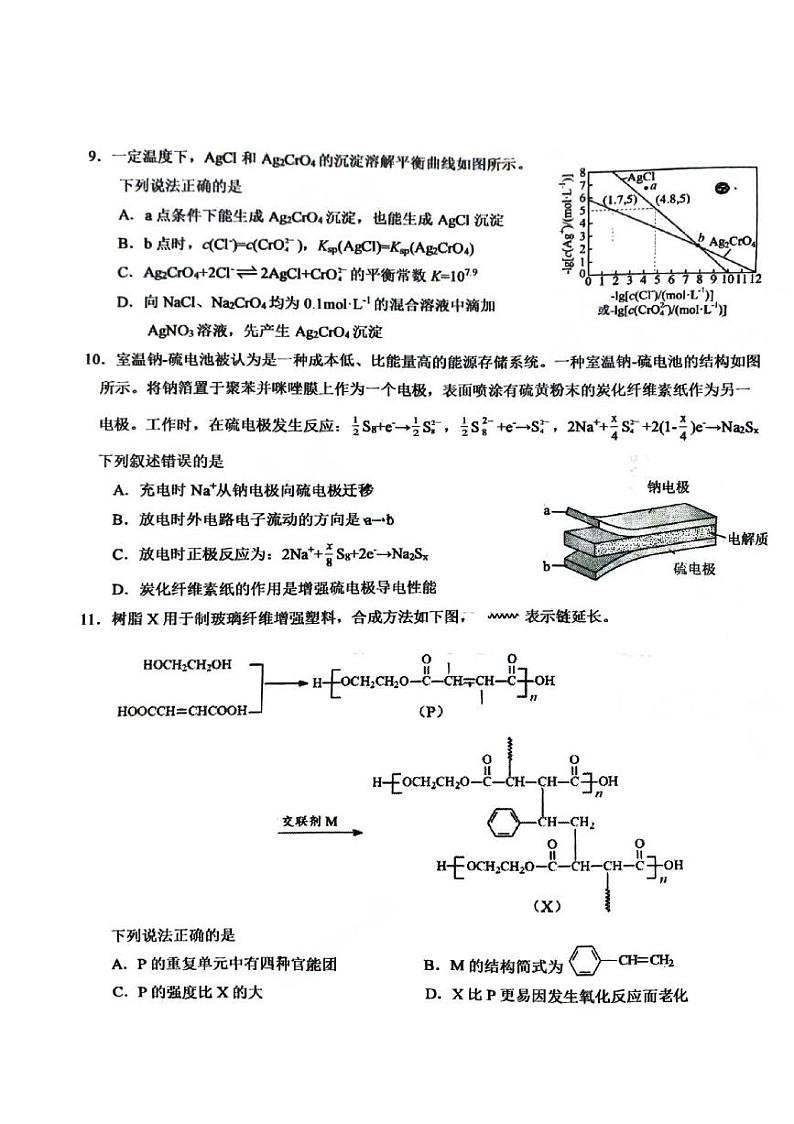 2024北京人大附中朝阳学校高三上学期10月月考化学   有答案第3页