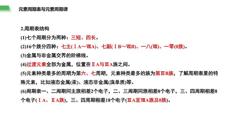 题型四 物质结构与元素周期律——高考化学二轮复习题型归纳与解题技巧课件PPT第6页