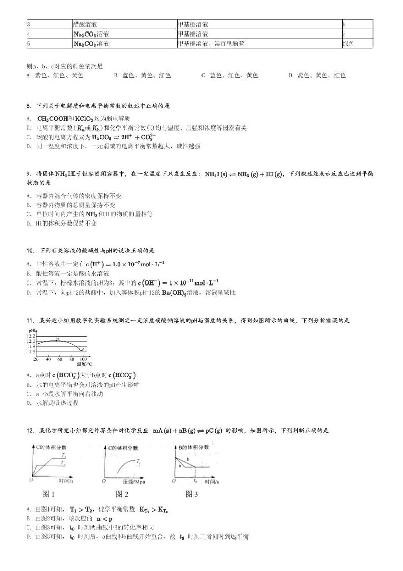 2024～2025学年10月河南平顶山叶县叶县高级中学高二(上)月考化学试卷[原题+解析]第2页