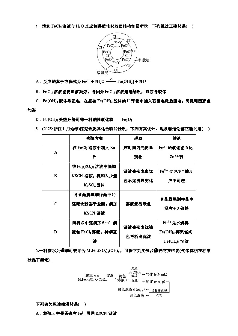 2025年高考化学一轮复习 课时检测十六：铁的化合物的制备、转化与应用价（含解析）第2页