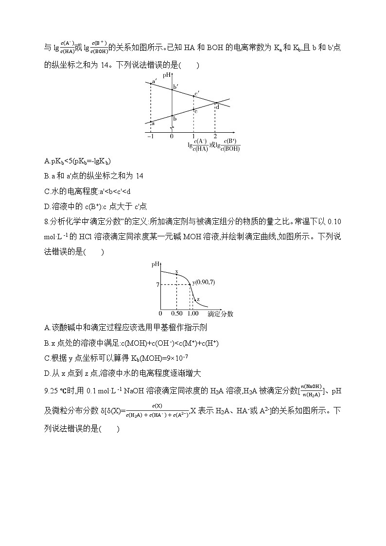 专题一0二 弱电解质的电离平衡和溶液的酸碱性（含答案）-2025年新高考化学二轮专题练习（含答案）第3页