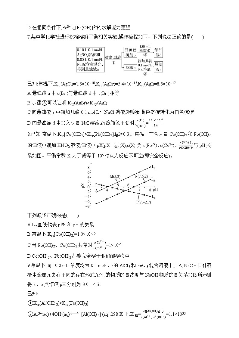 专题13 盐类水解和沉淀溶解平衡（含答案）-2025年新高考化学二轮专题练习（含答案）第3页