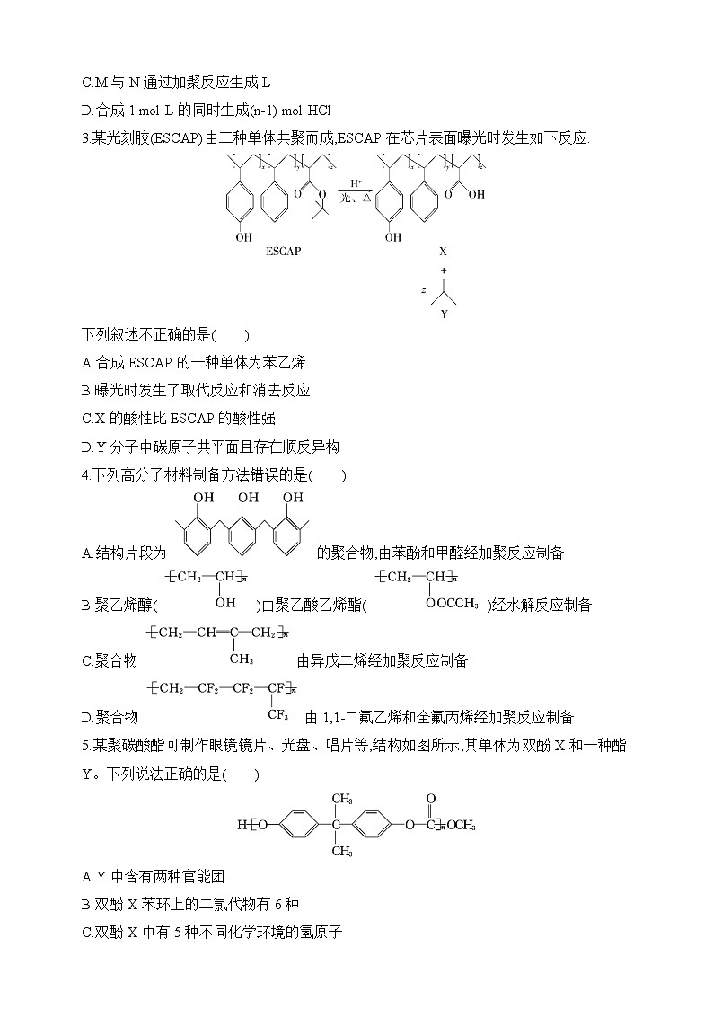 专题15 生命活动的物质基础 有机合成（含答案）-2025年新高考化学二轮专题练习（含答案）第2页
