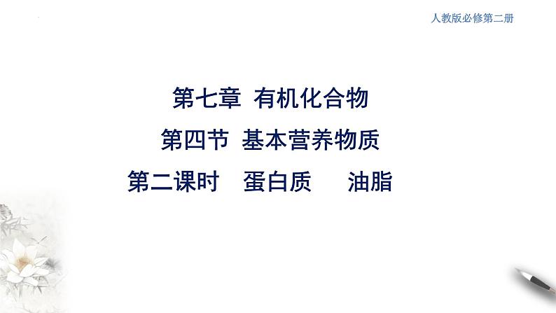 7.4.2基本营养物质 第二课时 蛋白质和油脂 课件 2023-2024学年高一下学期化学人教版（2019）必修第二册第2页