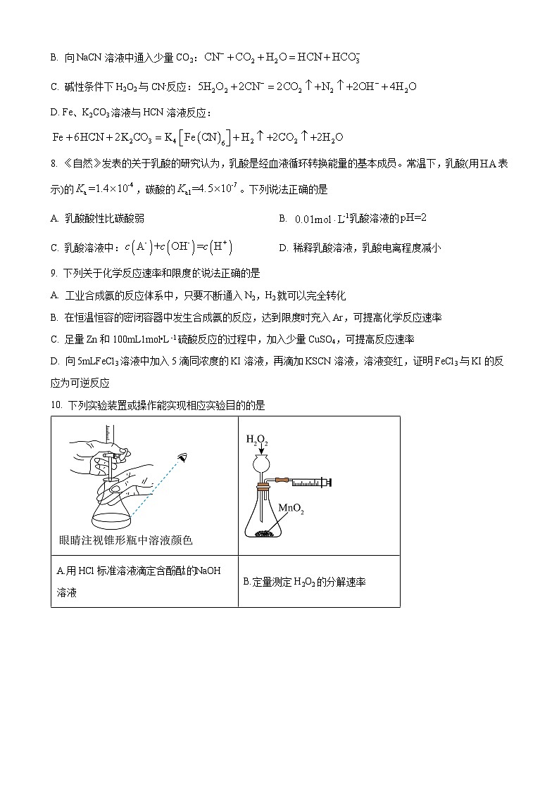 精品解析：云南省昆明市寻甸回族彝族自治县第一中学2024-2025学年高二上学期11月期中考试化学试题03