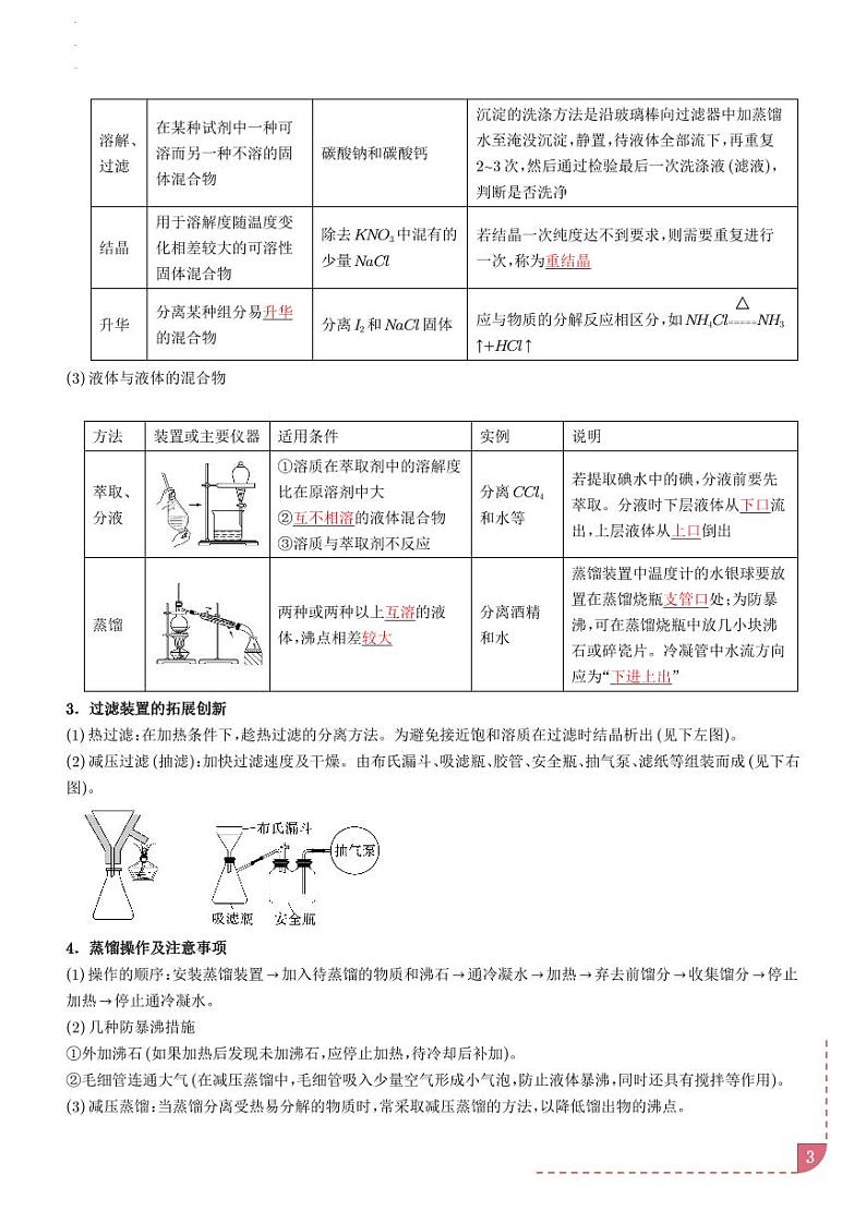 物质的分离、提纯与检验【八大题型】（新高考通用）（解析版）第3页
