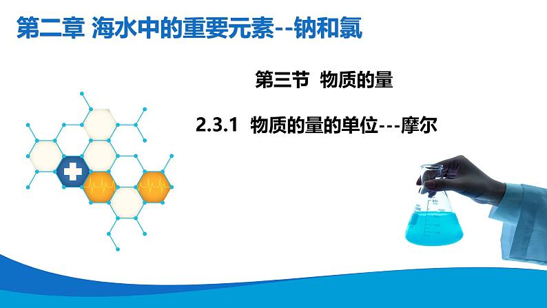 2.3.1物质的量 高中化学必修一教学课件【人教版新教材】第1页