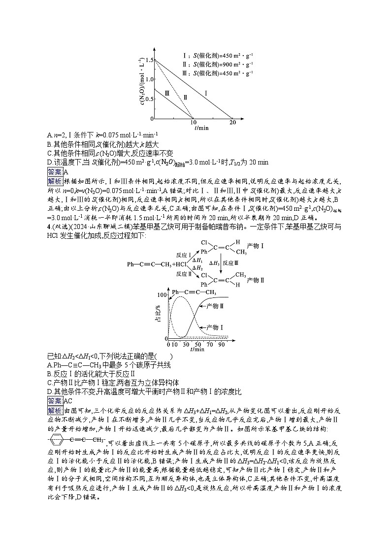 备战2025年高考二轮复习化学（山东版）大单元选择题突破练8（Word版附解析）02