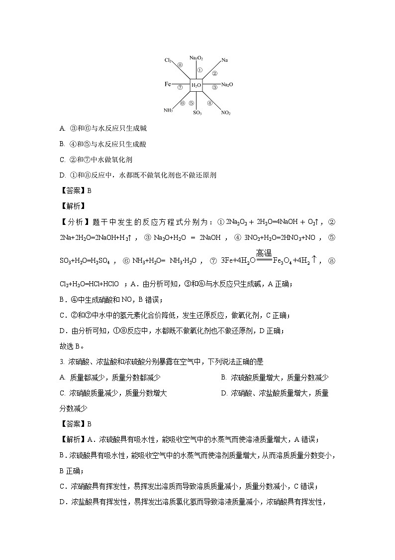 2023-2024学年山东省枣庄市薛城区高一(上)期末考试化学试卷（解析版）02