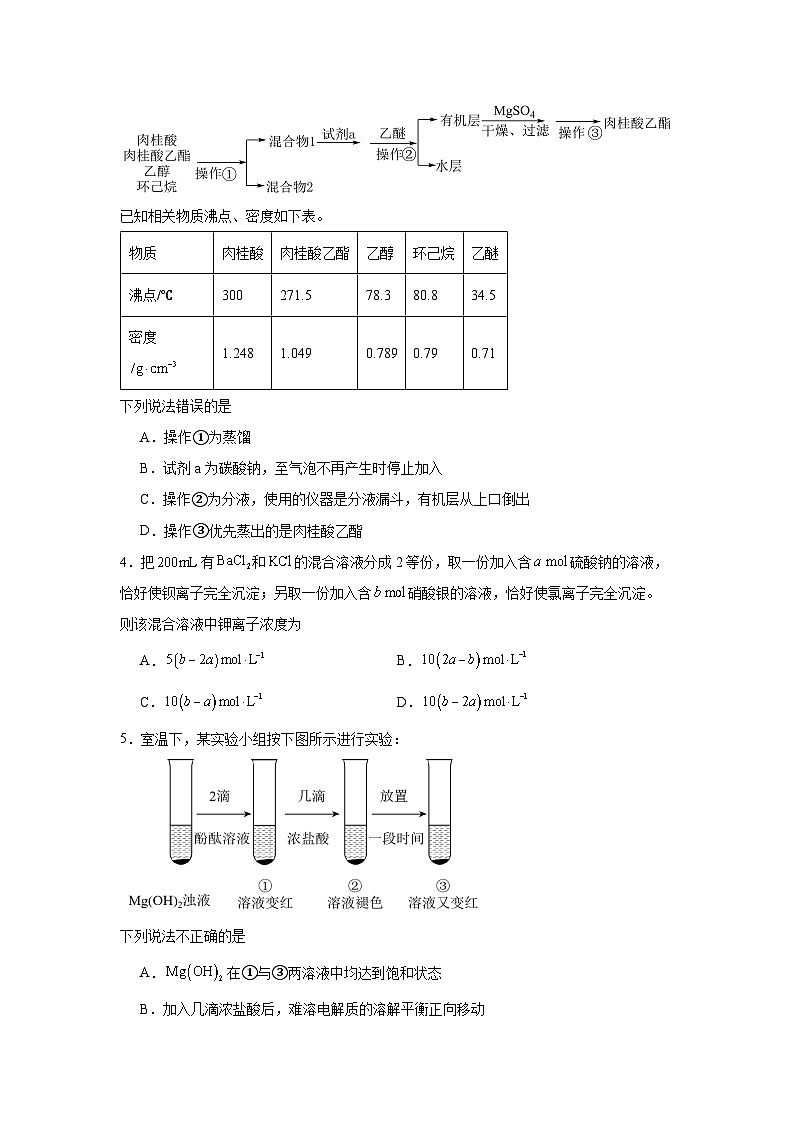 2025泉州五校高三上学期11月期中联考试题化学含解析第2页
