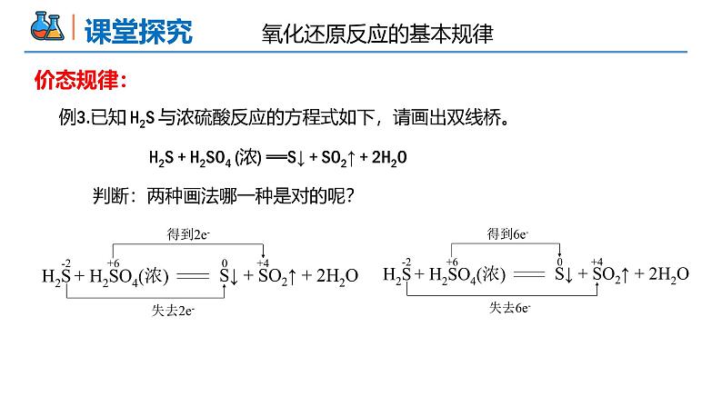 1.3.3 氧化还原反应的基本规律和配平高一化学同步课件+作业（人教版必修第一册）第8页