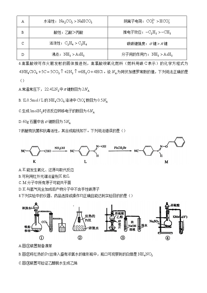 辽宁省大连市第二十四中学2024-2025学年高三上学期10月期中考试化学试卷第2页