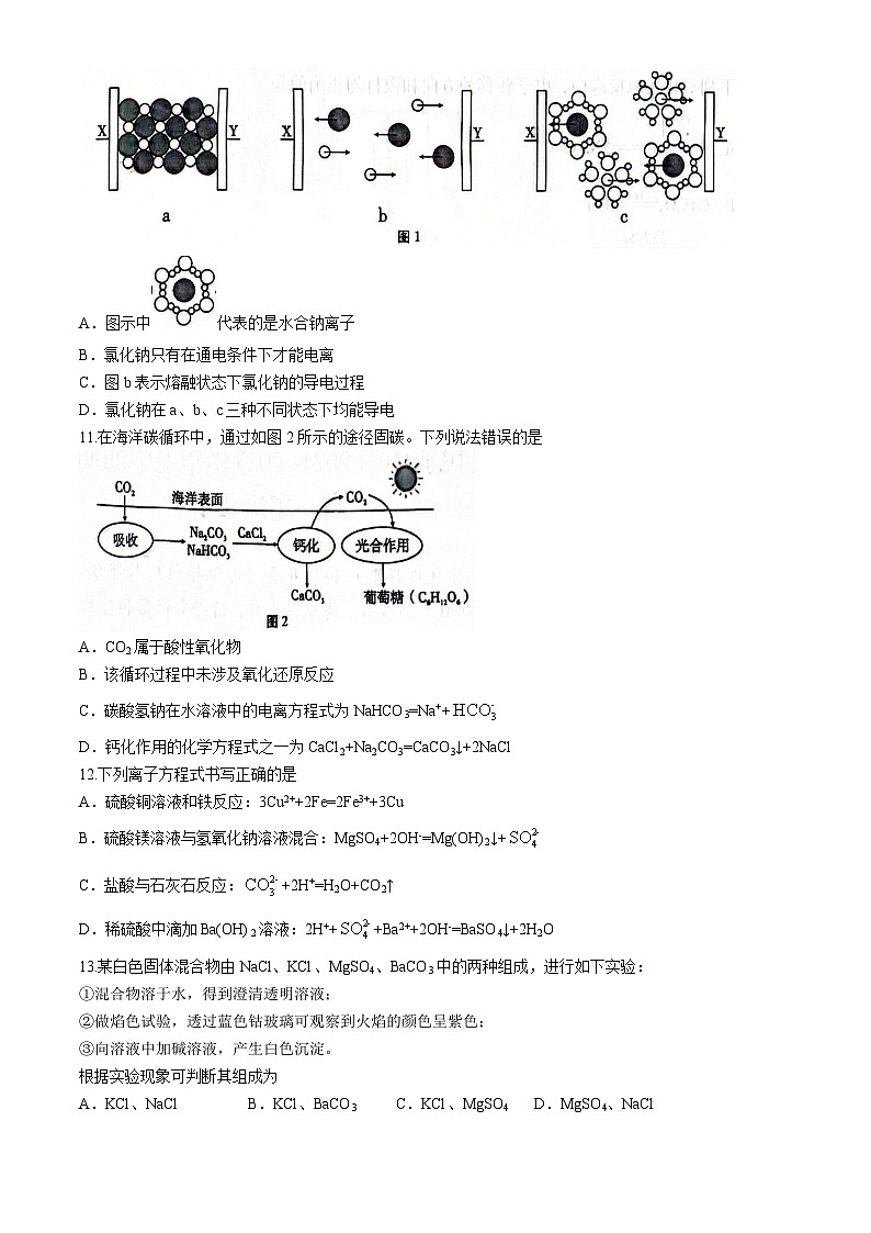 云南省昆明市寻甸回族彝族自治县寻甸回族彝族自治县民族中学2024-2025学年高一上学期11月期中化学试题第3页