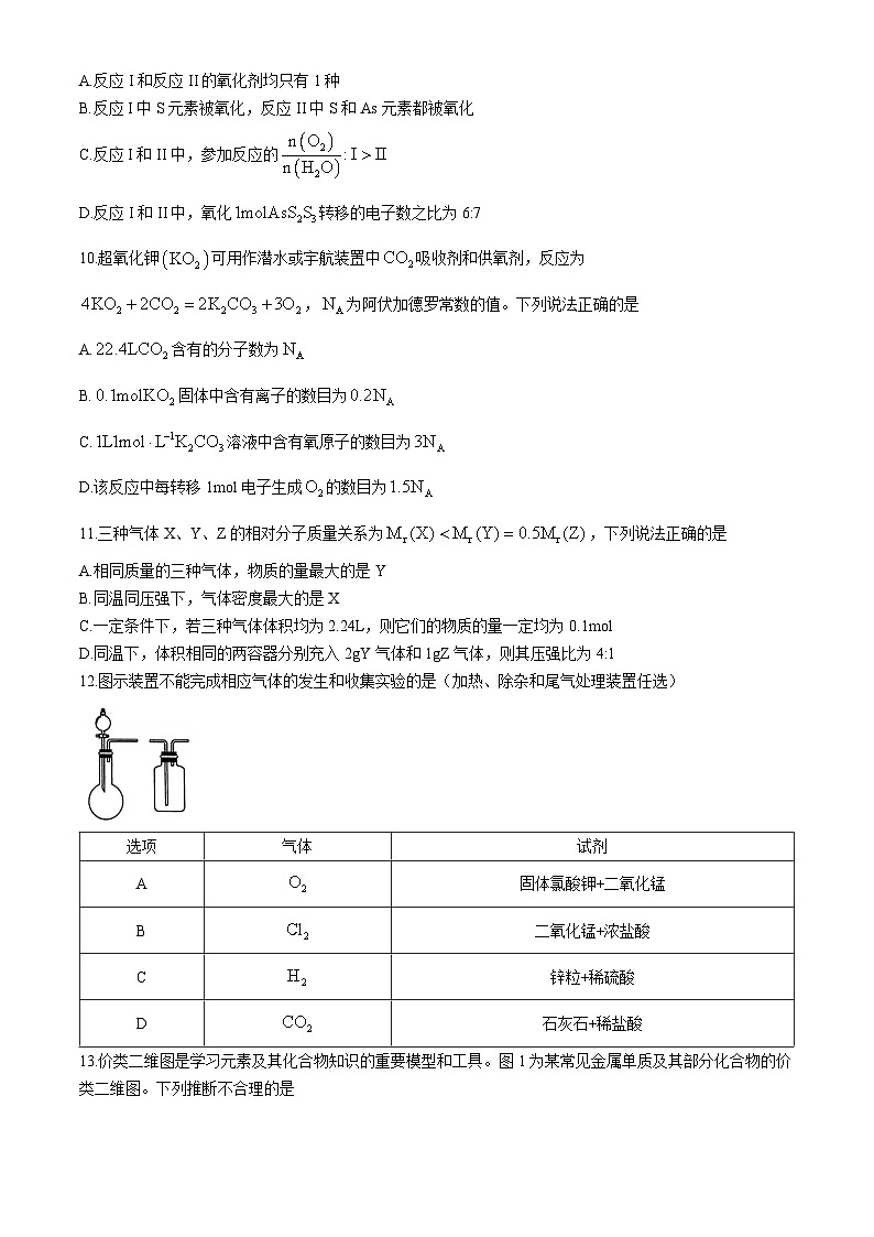 辽宁省大连市滨城联盟2024-2025学年高一上学期11月期中化学试题第3页