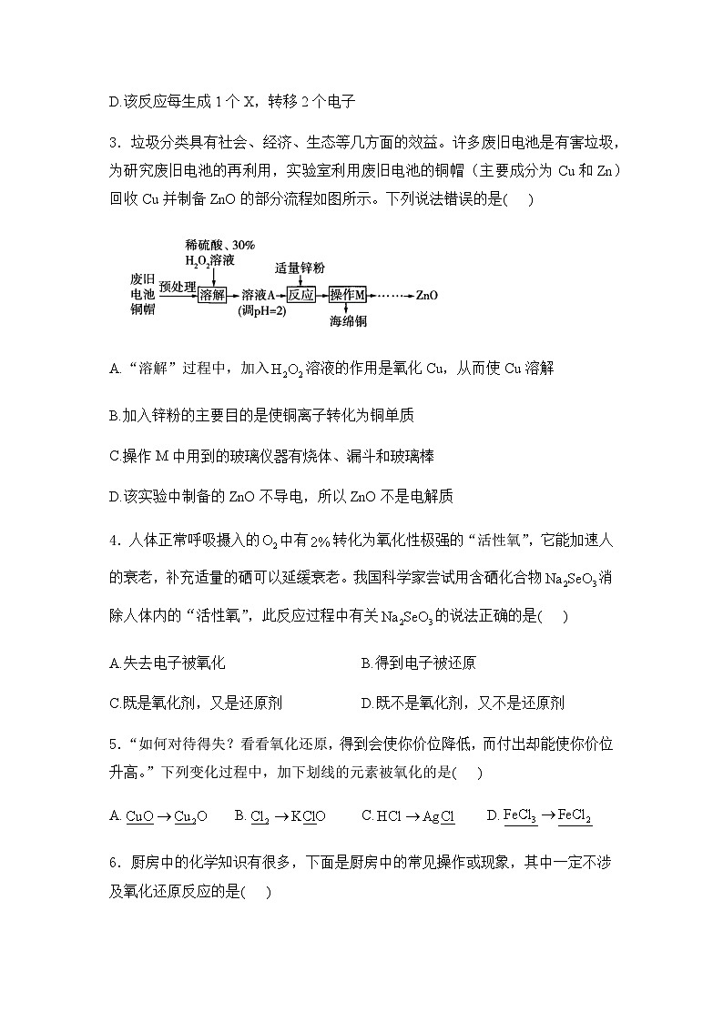 2025届化学高考一轮复习人教版 铁 金属材料 单元测试第2页