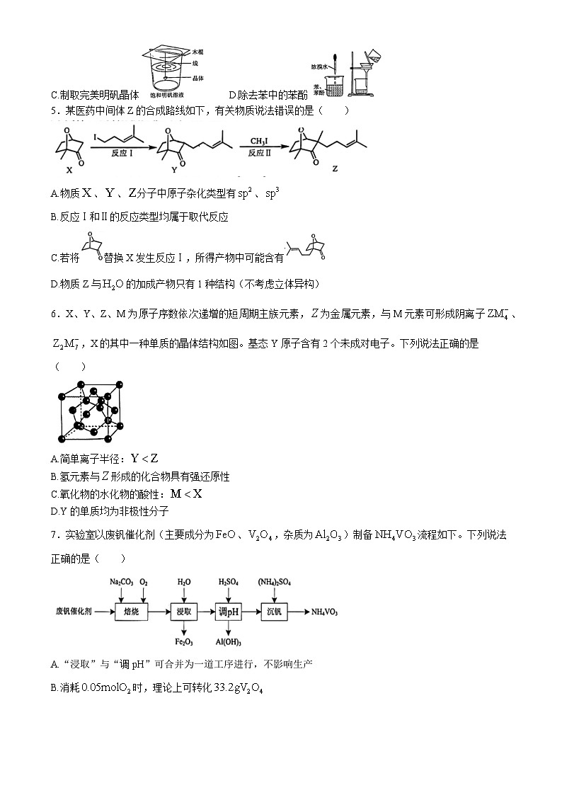 湖南省a佳教育2024-2025学年高三上学期11月联考 化学试卷第2页