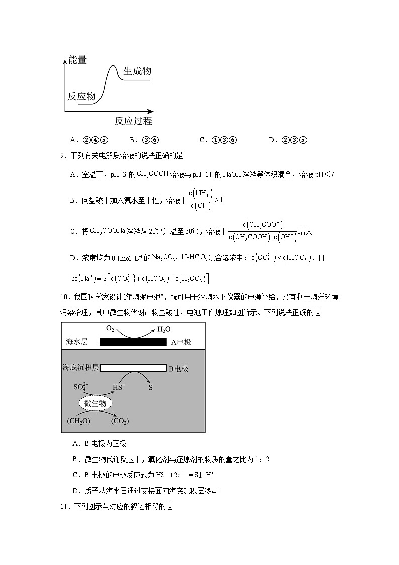 2025岳阳临湘高二上学期11月期中考试化学含答案第3页