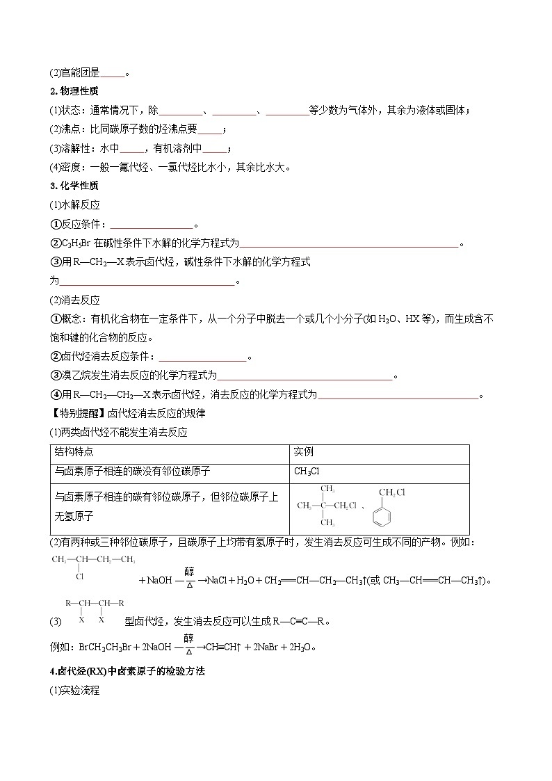 考点36 烃的衍生物（核心考点精讲精练）-2025年高考化学一轮复习讲练专题（新高考通用）（原卷版）第3页
