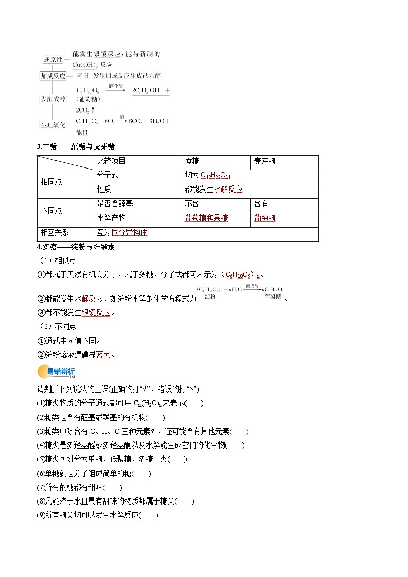 考点37 生物大分子、合成高分子（核心考点精讲精练）-2025年高考化学一轮复习讲练专题（新高考通用）（解析版）第3页