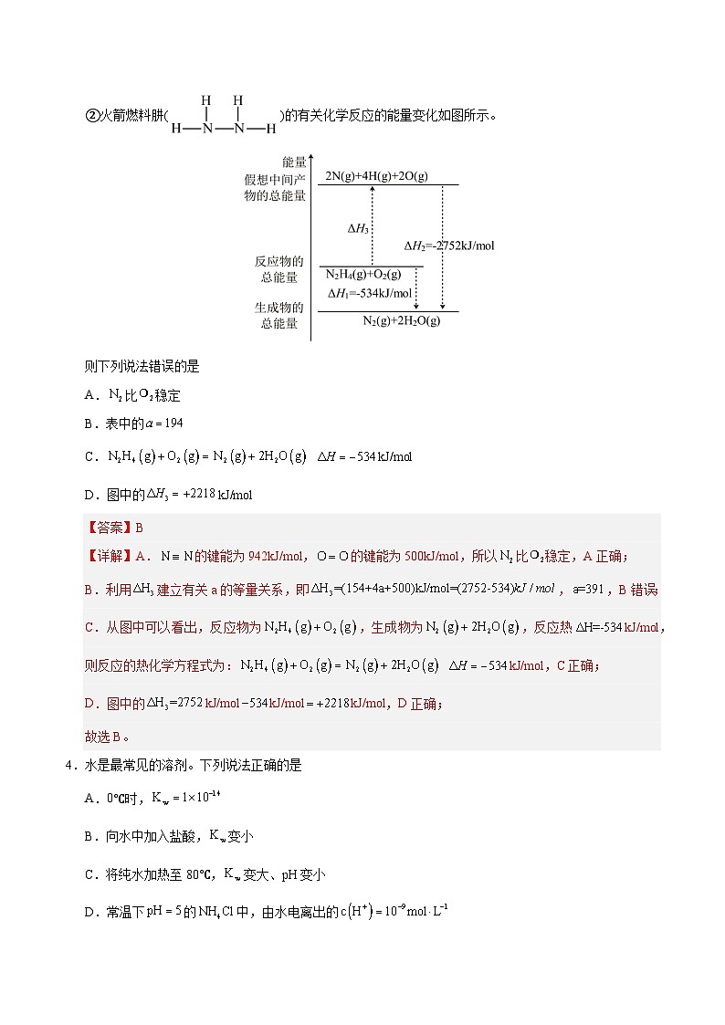 高二化学第三次月考卷（全解全析）第3页
