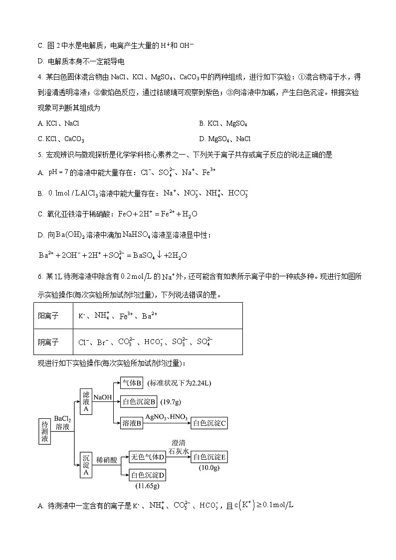 重庆市长寿中学2024-2025学年高一上学期11月期中考试化学试题第2页