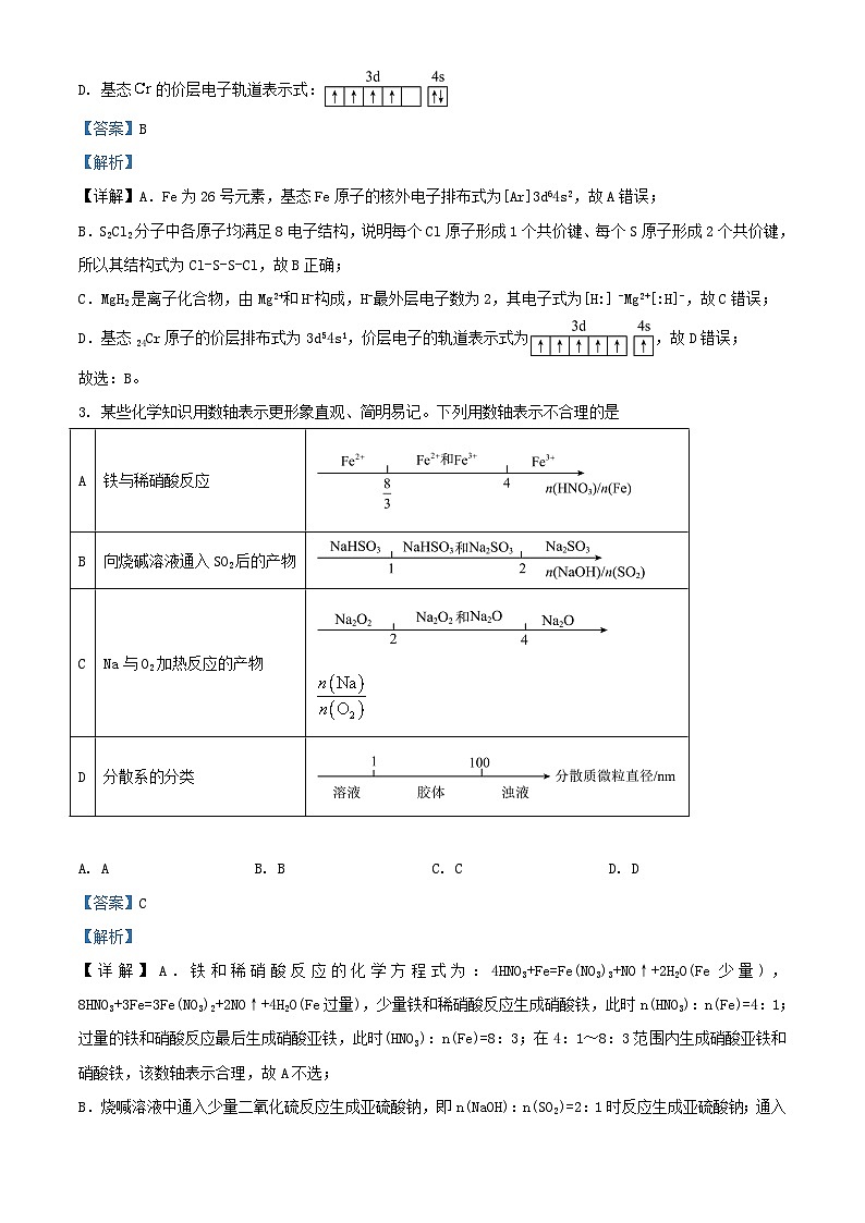 安徽省六安市2023_2024学年高三化学上学期第三次月考试题含解析第2页