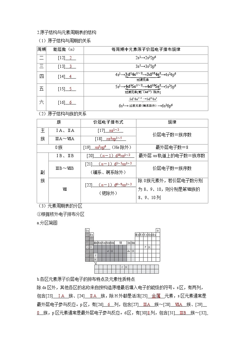 备战2025年高考化学精品教案第五章物质结构与性质元素周期律第2讲元素周期表元素周期律（Word版附解析）第3页