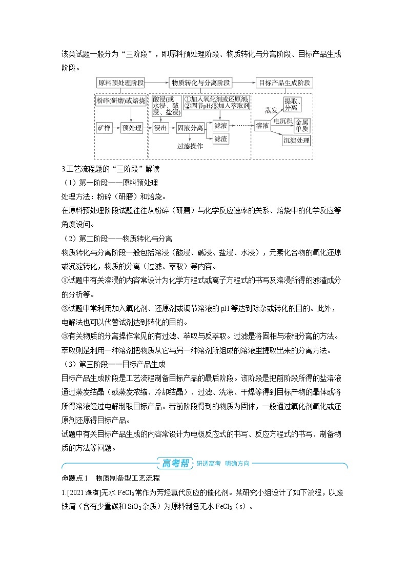 备战2025年高考化学精品教案第三章金属及其化合物第6讲无机化工工艺流程题（Word版附解析）第3页