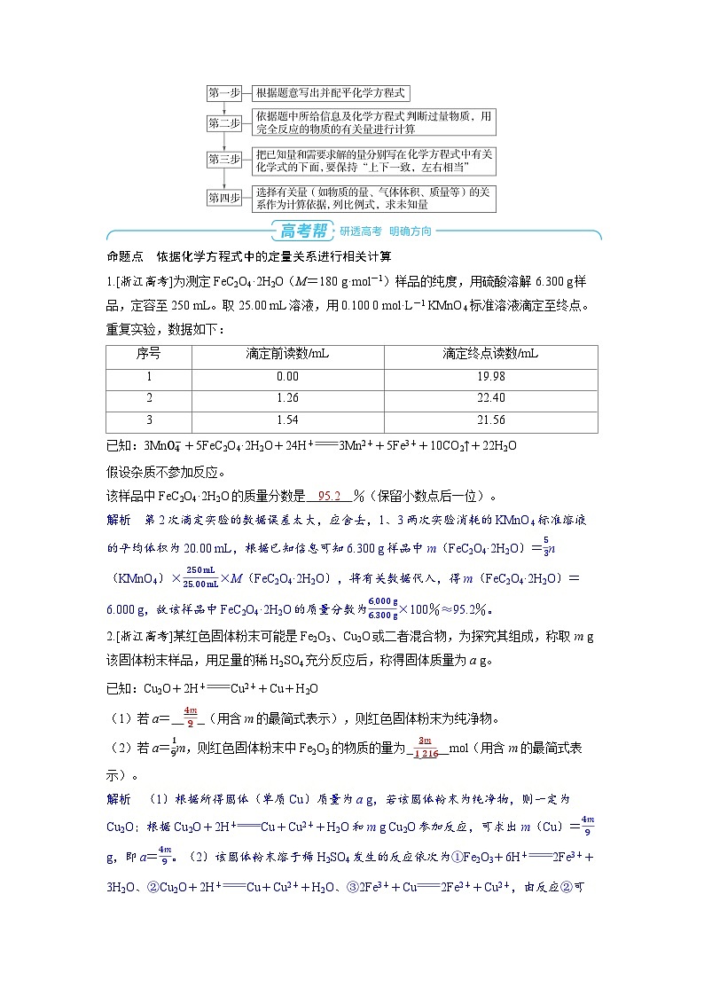 备战2025年高考化学精品教案第二章物质的量及计算第2讲化学中的常用计算方法（Word版附解析）第2页
