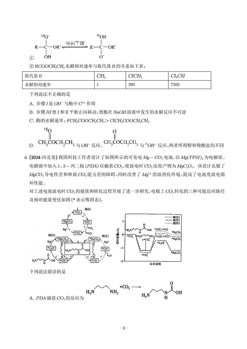 化学反应的热效应  反应机理 学生版第3页