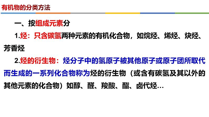 1.1.1 有机化合物的分类方法-高二化学系列精品教学课件第6页