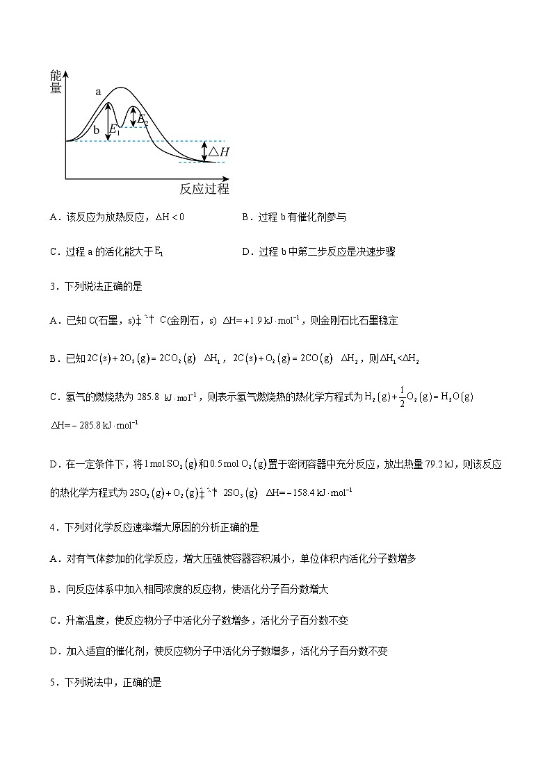 四川省自贡市2023-2024学年高二上学期期末考试化学试卷（含解析）第2页