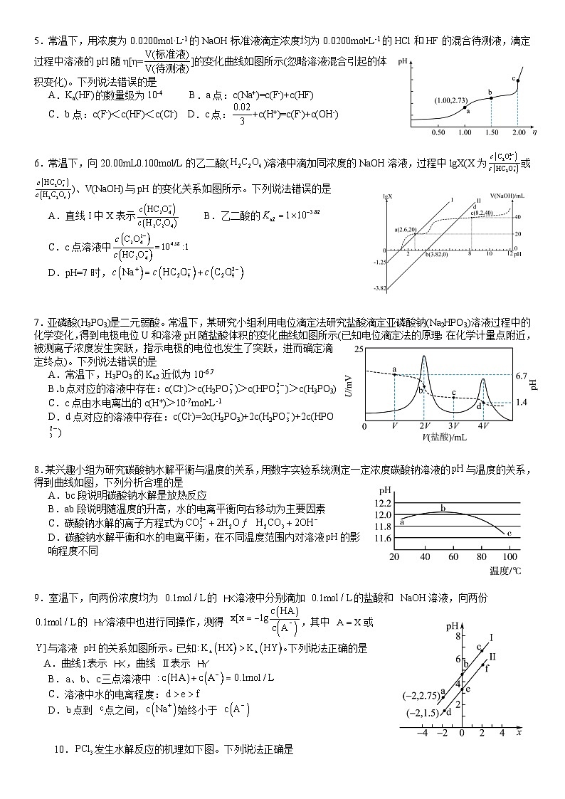 山东省济宁市邹城市兖矿第一中学2024-2025学年高二上学期迎期末盐类的水解专题复习 化学试题第2页