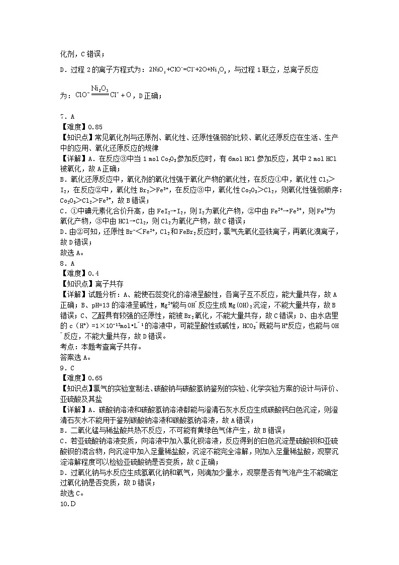 安徽省合肥市普通高中六校联盟2024-2025学年高三上学期期中联考化学答案第3页