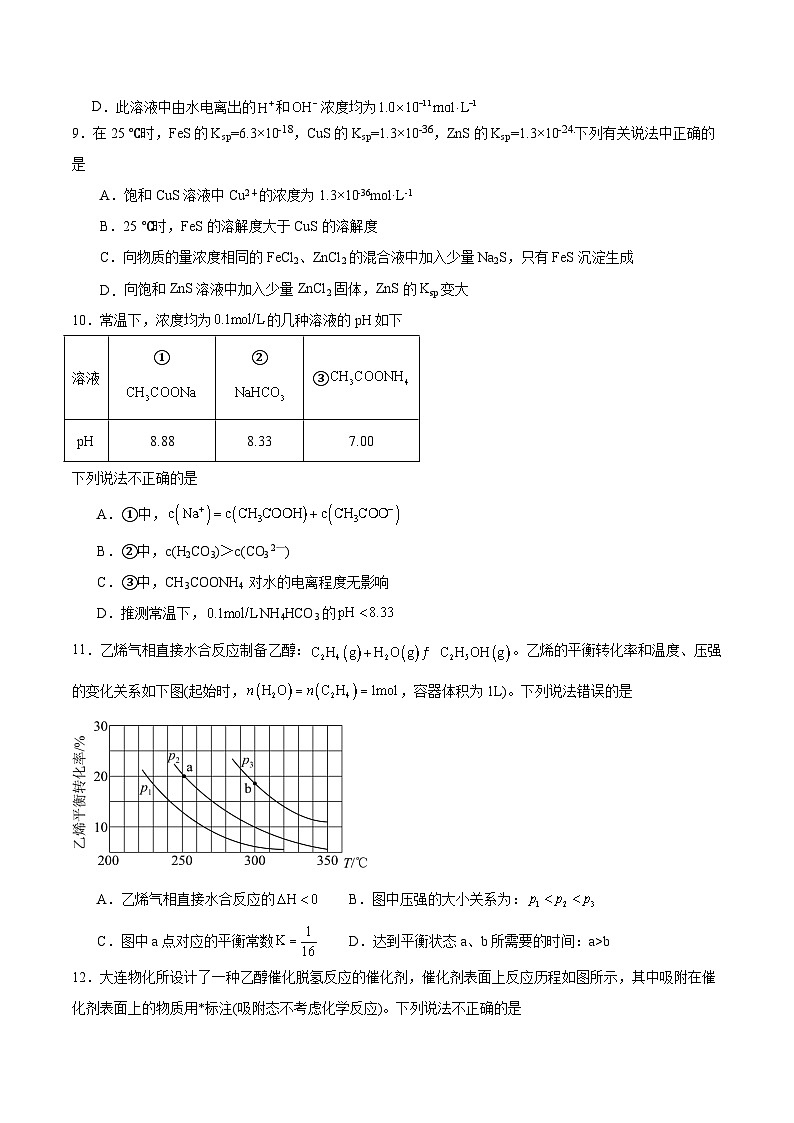 四川省眉山市彭山区第一中学2024-2025学年高二上学期12月月考化学试题第3页