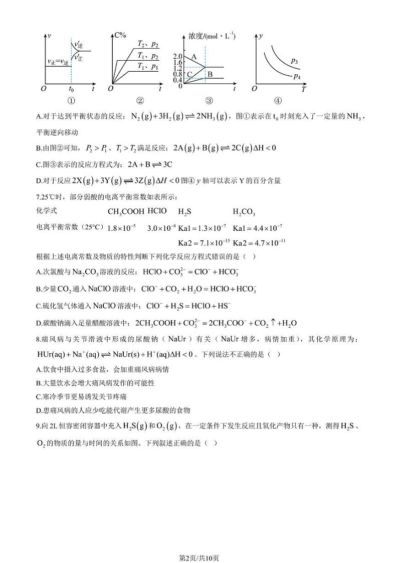 2024北京平谷中学高二（上）期中化学试卷（教师版）第2页