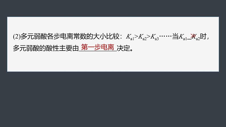 2024-2025学年化学人教版（2019）选择性必修一 3.1.2 电离平衡常数 强酸与弱酸比较 课件第7页