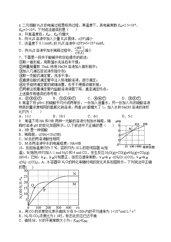 山西省太原市常青藤中学校、李林中学2024-2025学年高二上学期10月联考化学试题第2页