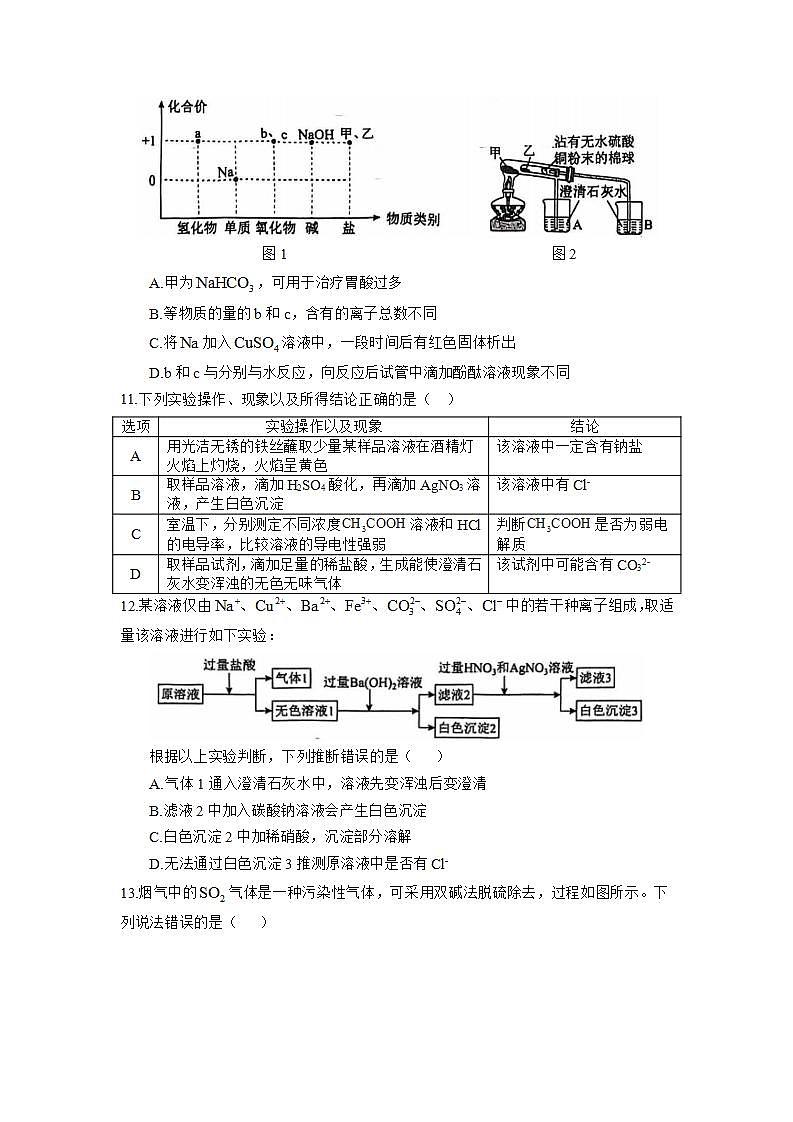 四川省射洪中学校2024-2025学年高一上学期12月期中考试化学试卷（无答案）第3页