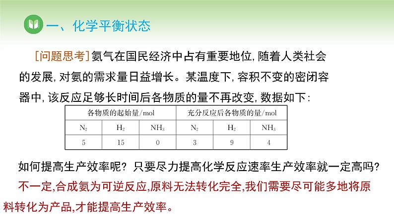 人教版高中化学选择性必修1 第二章 第二节 2.2.1 化学平衡状态（课件）第7页