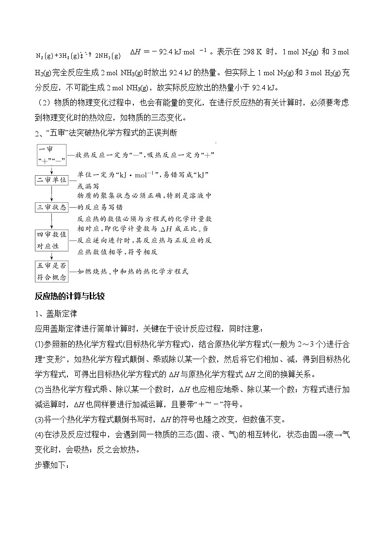 2025届高考化学二轮复习：专题十八 化学反应的热效应  教案第3页