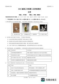 广东省深圳市深圳中学2024-2025学年高三上学期12月月考化学试题（PDF版附答案）