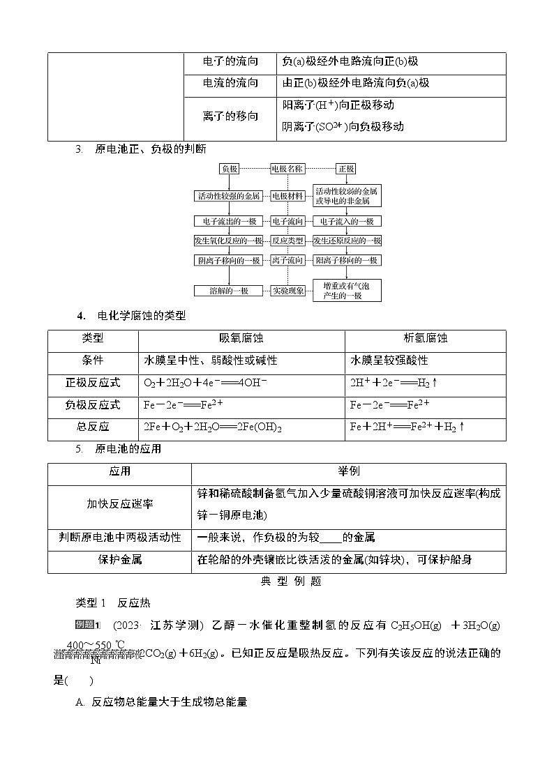 江苏省2025年1月普通高中学业水平合格性化学考试 导学案  课时14　反应热　原电池第3页