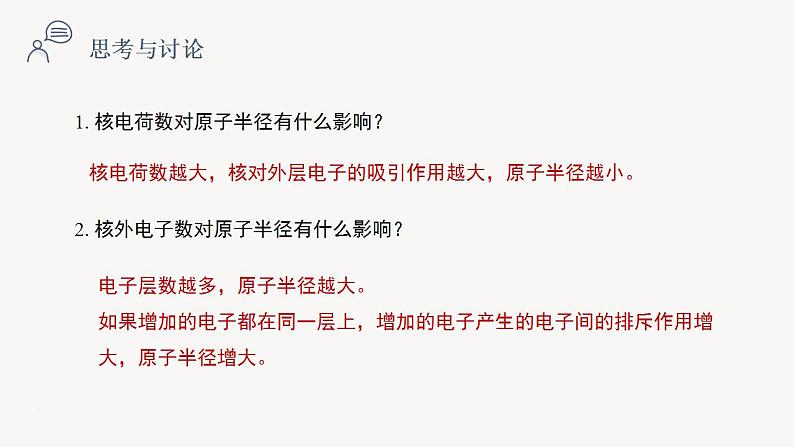 1.3 课时1 原子半径及其变化规律（19页）课件 2024-2025学年高二化学鲁科版（2019）选择性必修2第4页