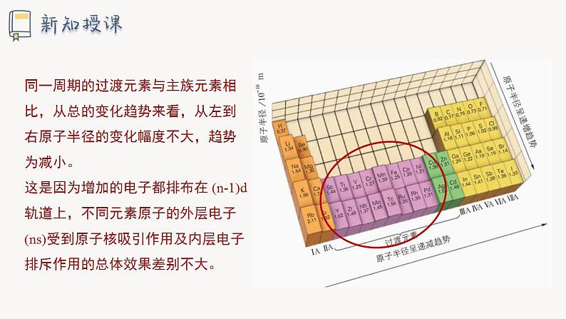 1.3 课时1 原子半径及其变化规律（19页）课件 2024-2025学年高二化学鲁科版（2019）选择性必修2第8页