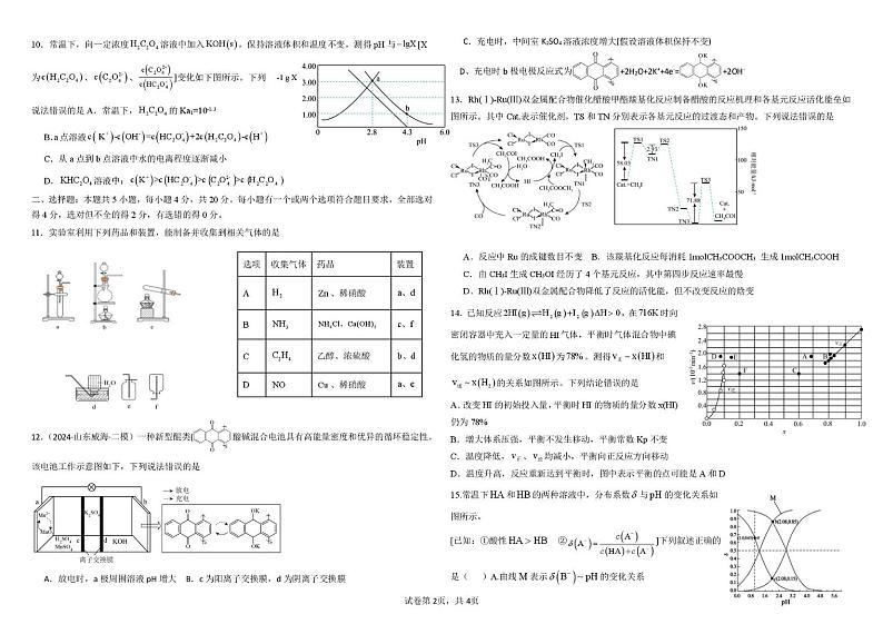 山东省乳山市银滩高级中学2024-2025学年高三上学期12月月考 化学试题第2页