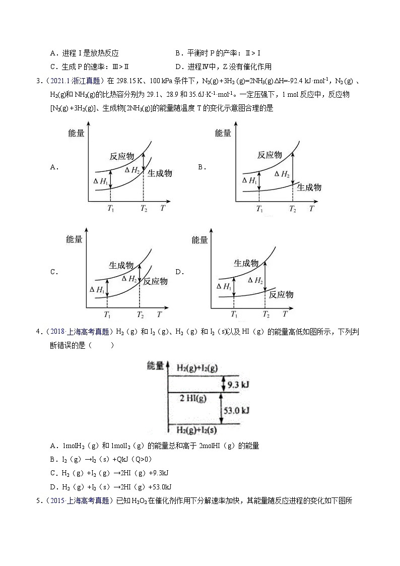 专题40  化学反应与能量变化（原卷卷）第2页